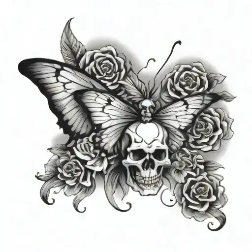 Skull Butterfly