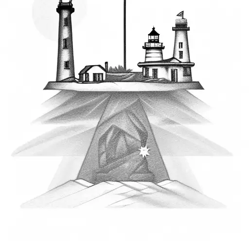 Lighthouse In A Diamond Shape