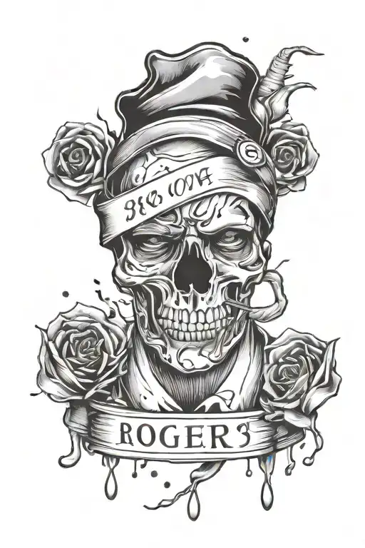 The Name Roger Going Down With Caution Tape And Blood And Broken Hearts