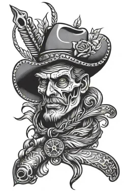 Traditional American Style Tattoo Western