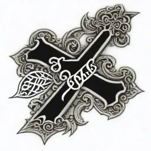 Bible Verse Around A Cross