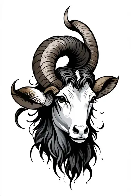 Aries And Aries Zodiac Sign Tattoo Design Inspired