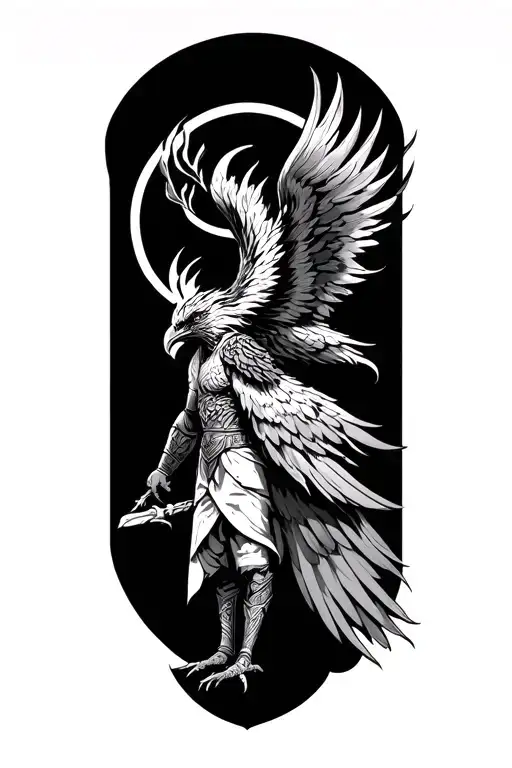 Pheonix Gladiator And A Sun