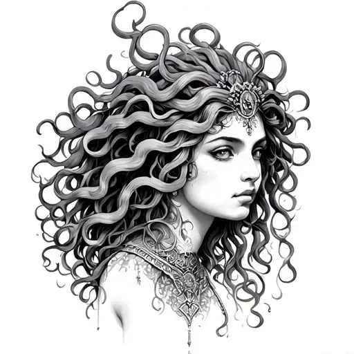 Medusa As A Virgo Maiden