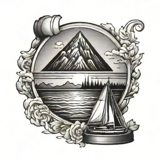 Barrel Triangle Sunset