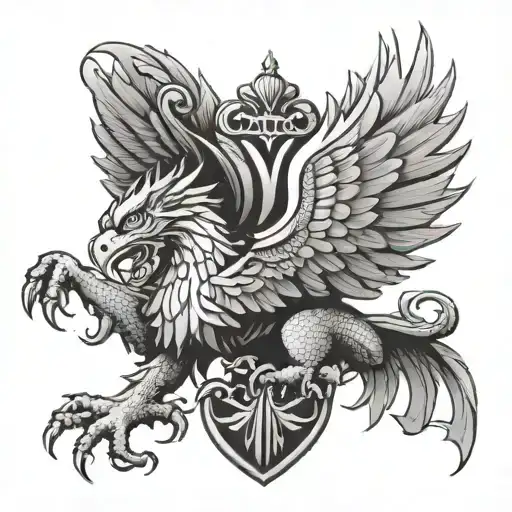 Russian Eagle Welsh Dragon Wrapped