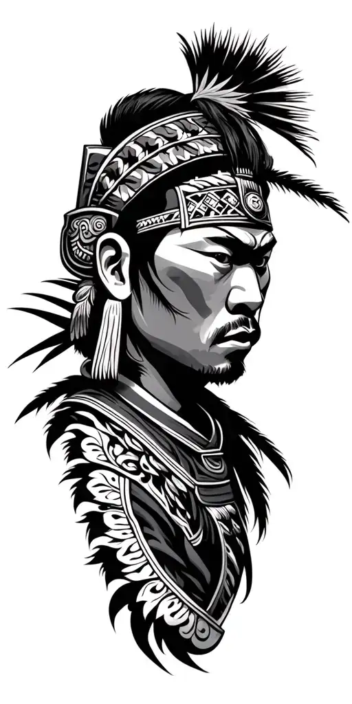 Samurai And Dra Polynesian Samoan