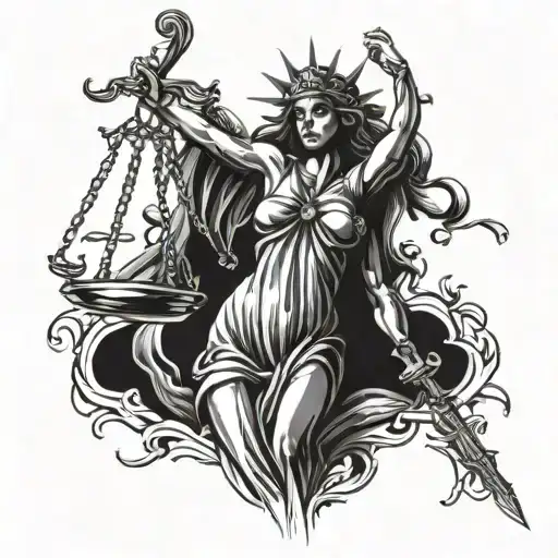 Lady Justice Metallica Album Covers