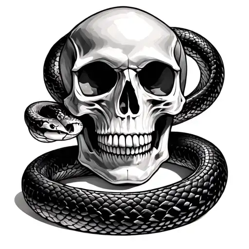 Skull And Snake