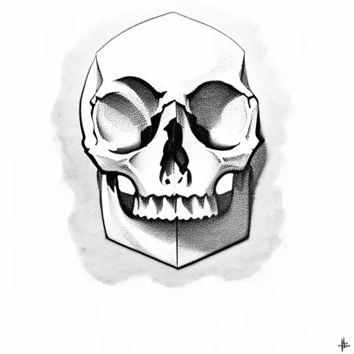 Incorporate A Skull And A Working Tool To Represent The Client's Love For Both Carpentry And Skulls