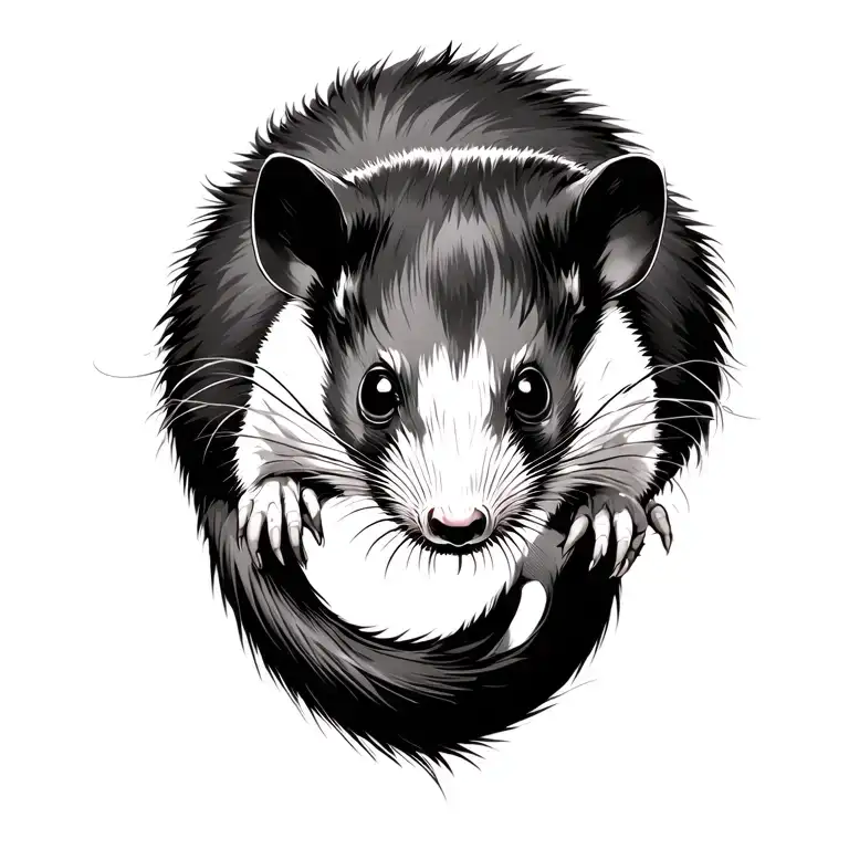 Possum In Yamcha Death Pose