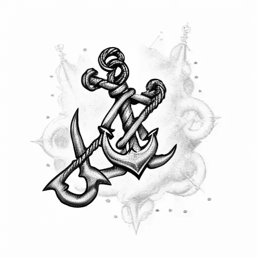 Sea Gull And A Anchor