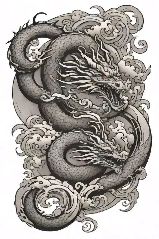 Dragon Clouds Swirling