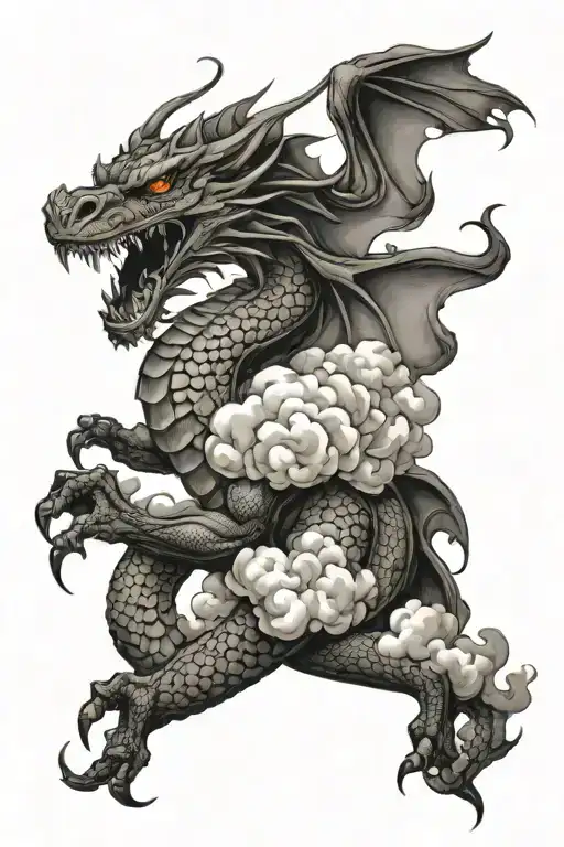 Dragon Clouds Wrap My Arm