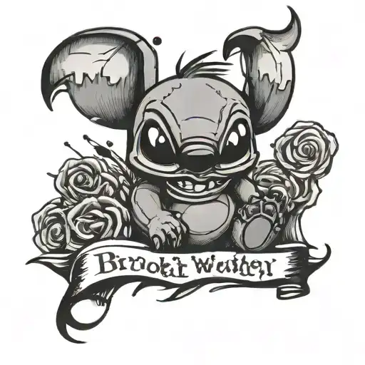 Stitch Broken But Still Worthy Quote With Stitch More Friendly