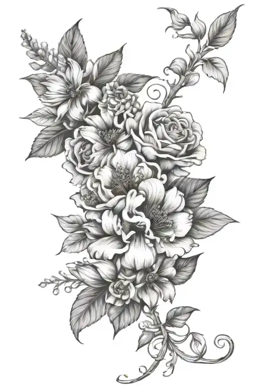 Birth Flowers Intertwined