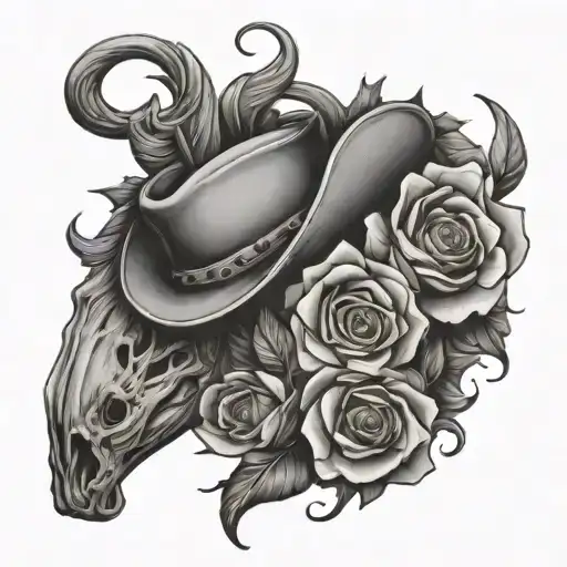 Western Sleeve Tattoo Design