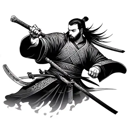 Samurai Out Of Japanese Signs