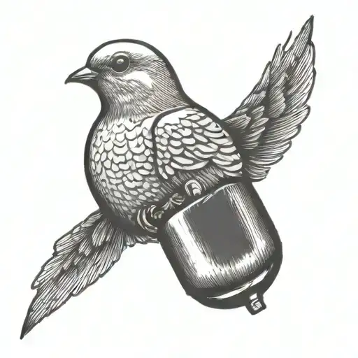 Dove Keeping Bomb Grenade