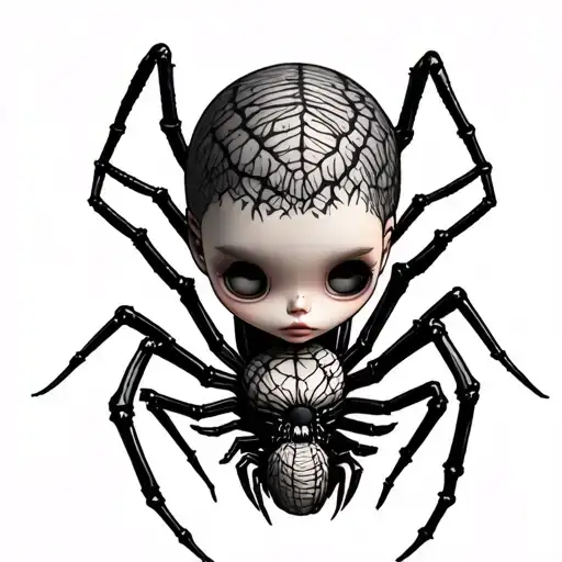 Doll Head With Spider Legs