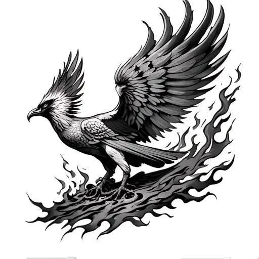 Forearm Phoenix Rising From The Ashes