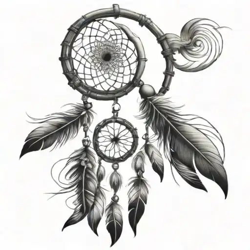 Dream Catcher Very Detailed Black
