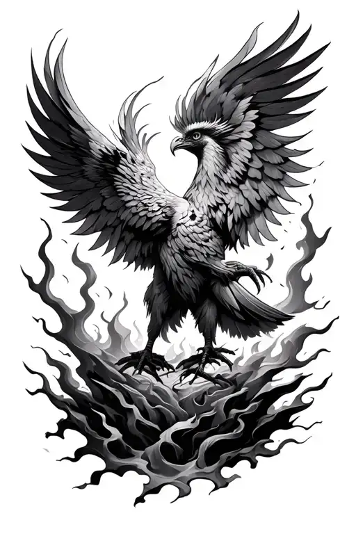 Phoenix Rising From Ashes