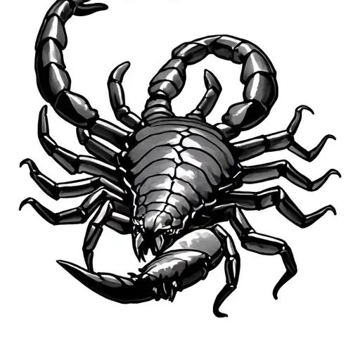Scorpion Tattoo Inspired By Derek Hess