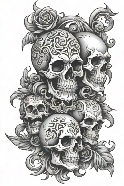 Skulls And Fire