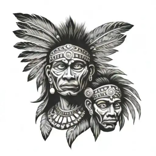 Taino Indian Faces