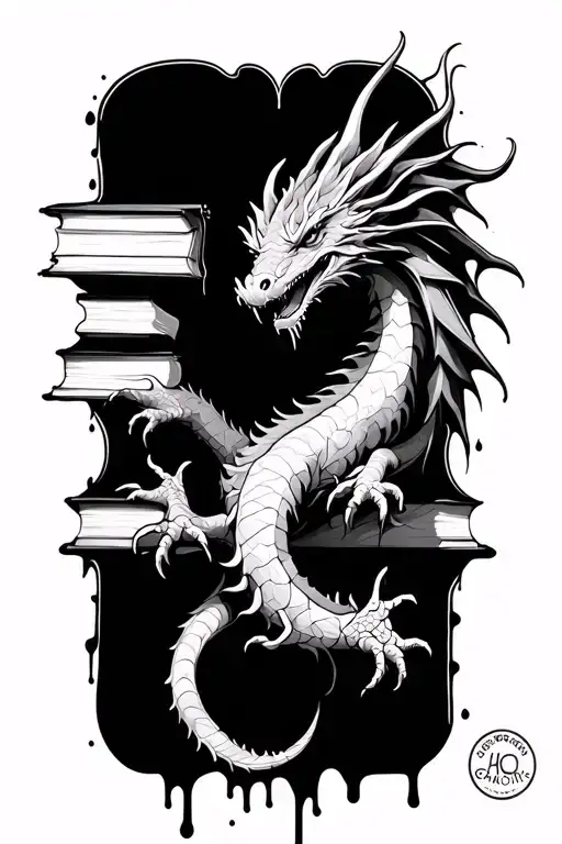 Dragon Book Ink Drip