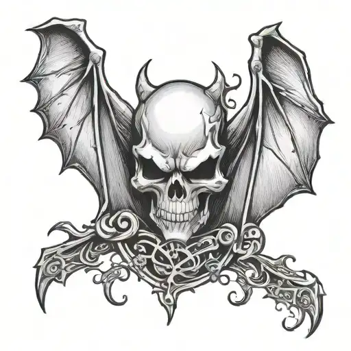 Avenged Sevenfold Deathbat Logo As A Bat