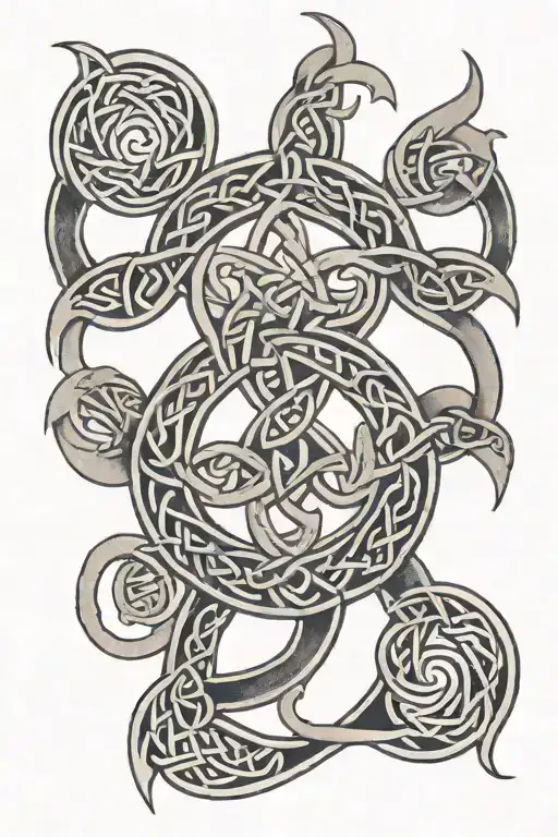 Celtic Symbols Intertwined