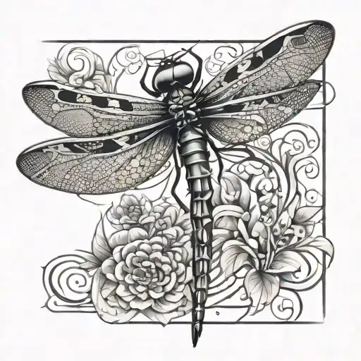 Dragonfly With The Name Lionel As The Body