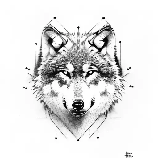 Wolf With Arrows In Back