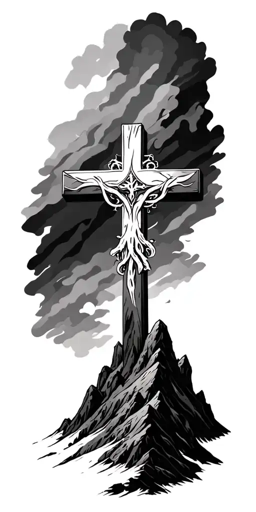 Cross On A Mountain