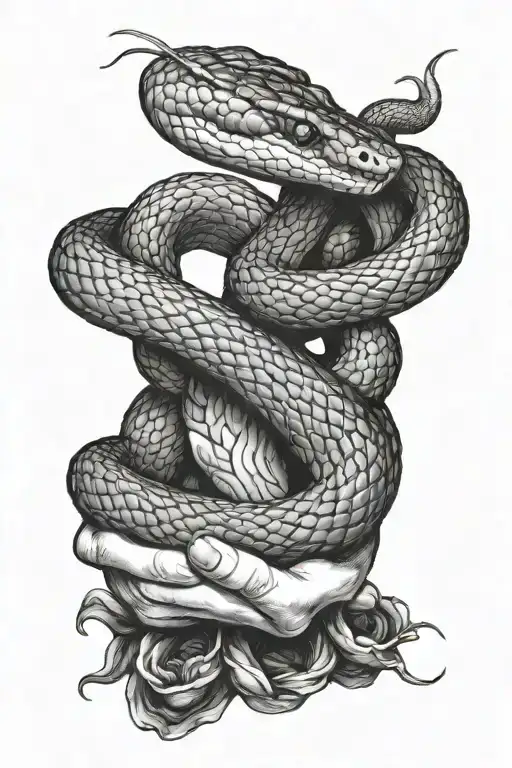 Snake In The Hands