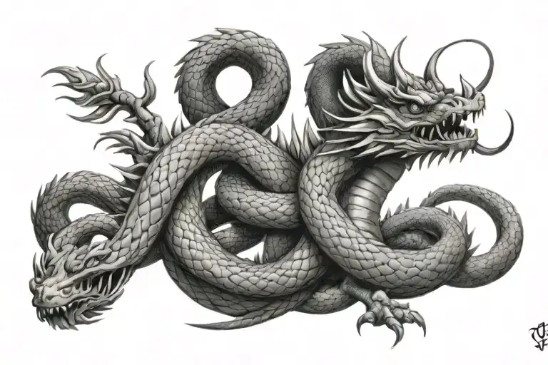 Dragon And Snake