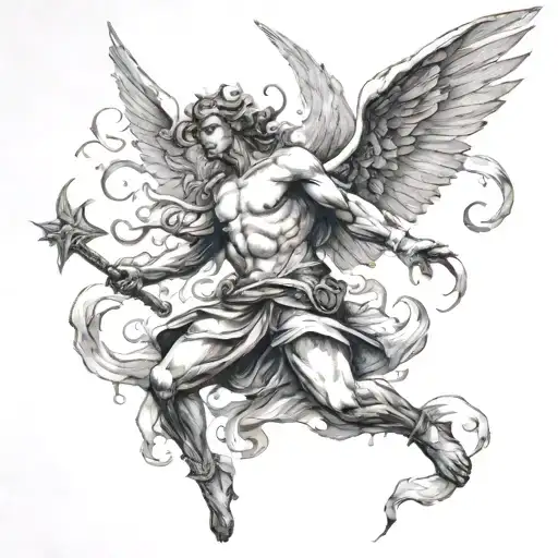 Angel Falling Into Demons Trying To Reach