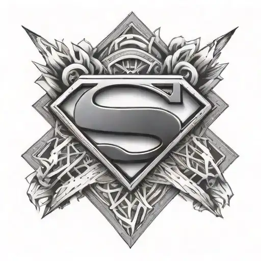 Superman Symbol Combined Symbol Consisting