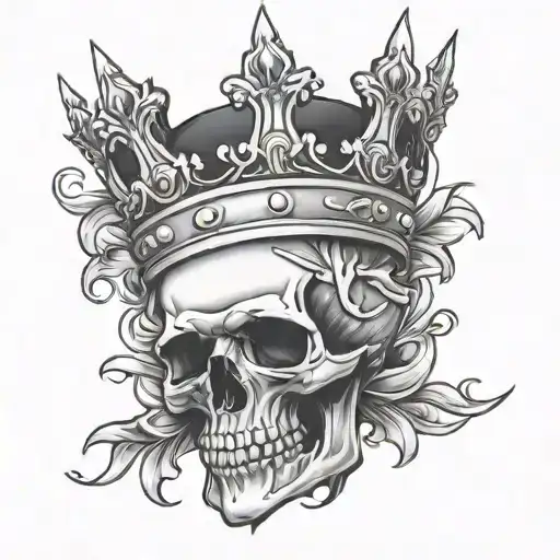 Skull And Crown Hanging