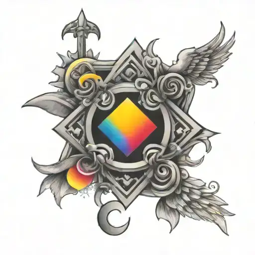 Rainbow Lgbt Symbols Integrated