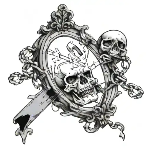 Phrase What If In A Broken Mirror And That The Pieces Of That Mirror Are Held By Chains