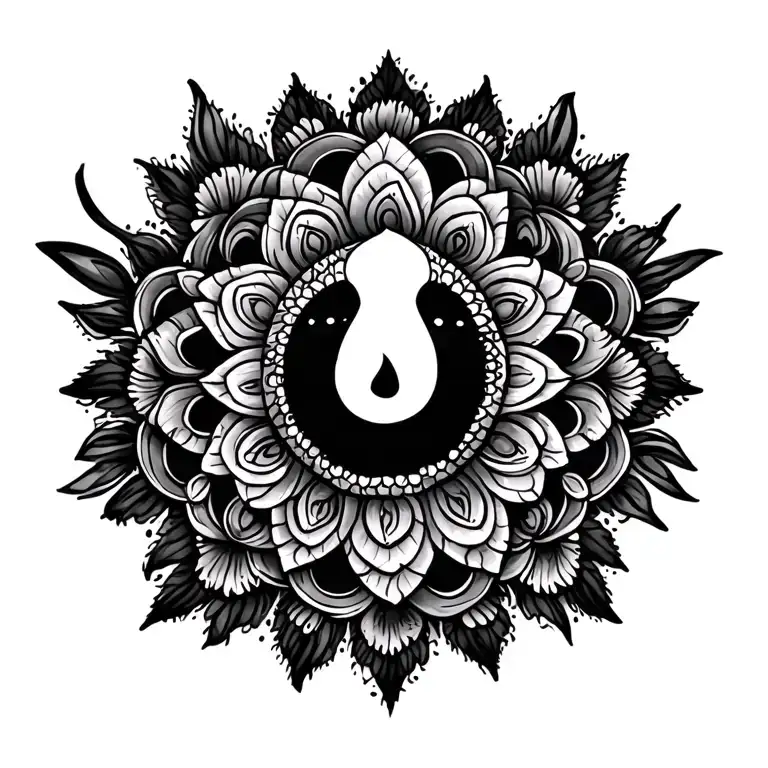 Boodha And Chackra Mandala Inspired