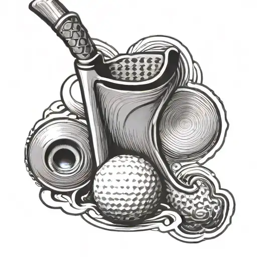 Putter And Golf Ball