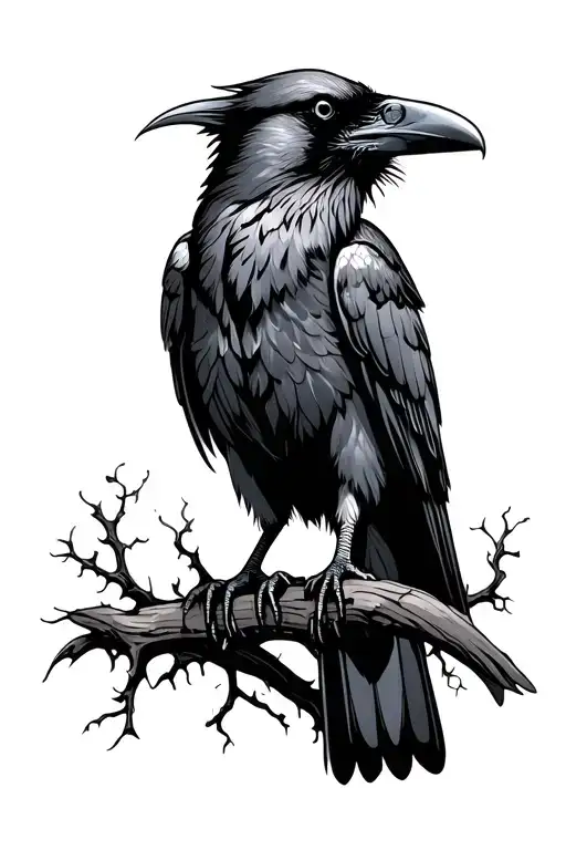 Raven Standing