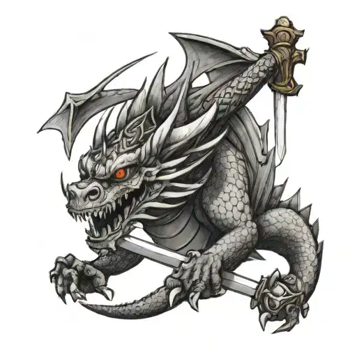 Filipino Dragon With Sword