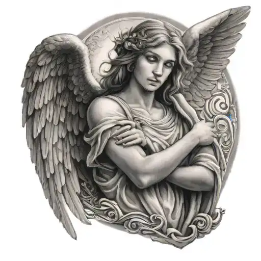 Guardian Angel Arm Crossed
