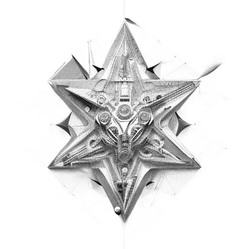 A Futuristic Representation Of The David Star