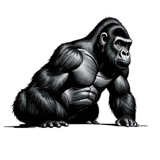 Gorilla Wearing